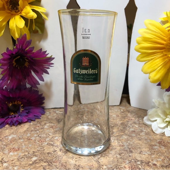 German Vintage Gatzweilers “Die Echte Dusseldorfer Altbier-Spezialital” Glass - Picture 1 of 5